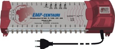Sat Multischalter EMP Centauri 5/28 (Gigant) Profiline P.149-CP-28 mit Netzteil Switch Matrix FULLHD 3D Digital Quad tauglich von EMP-Centauri