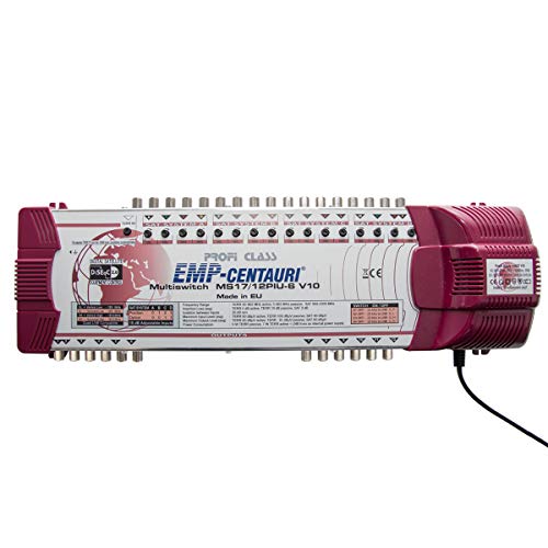Sat Multischalter EMP Centauri 17/12 (Gigant) Profiline P.170-CP-12 PIU-6 mit Netzteil Matrix Switch FULLHD 3D Digital , Quad tauglich von EMP