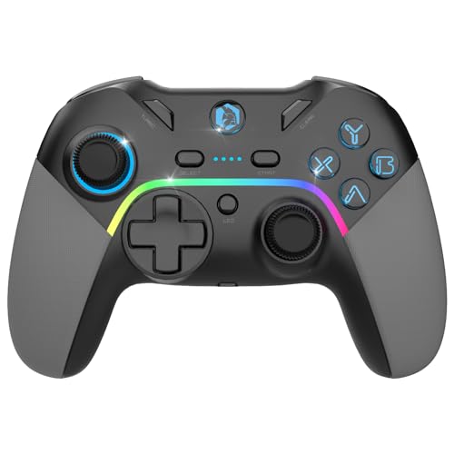 EMPIRE GAMING – 2,4-GHz-WiFi-Wireless-Gamepad-wiederaufladbarer Gaming-Controller – PC/PS3/Switch – Makro-/Tubo-Modus – Doppelte Vibration – 3,5-mm-Audioanschluss – Ergonomisch – USB-C-Kabel von EMPIRE GAMING