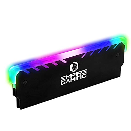 EMPIRE GAMING-Guardian M201- Gamer Kühlkörper für RAM-Speicher–Adressierbarer RGB-SYNC-DDR DDR3 DDR4-Aluminium Kühler für Speicher–DIY Overclocking für PC Gamers - Intel und AMD von EMPIRE GAMING