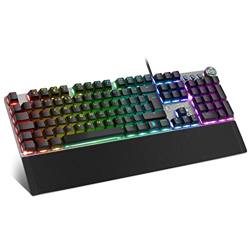 EMPIRE GAMING – Stardust Teclado Gaming – Teclas opto-mecánicas – Retroiluminación LED RGB – Gamer Software de programación - Reposa-muñecasextraíble (QWERTY, Español) von EMPIRE GAMING