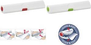 EMSA Click & Cut - Hand-held food wrap dispenser - Aluminum foil - Plastic wrap - Rot - Weiß - Acrylnitril-Butadien-Styrol (ABS) (508020) von EMSA