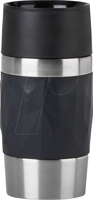 EMSA N2160100 - emsa Isolierbecher Travel Mug Compact schwarz 0,3 l von EMSA