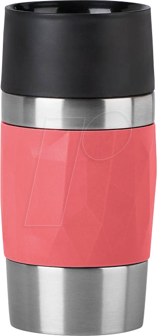 EMSA N2160400 - emsa Isolierbecher Travel Mug Compact rot 0,3 l von EMSA