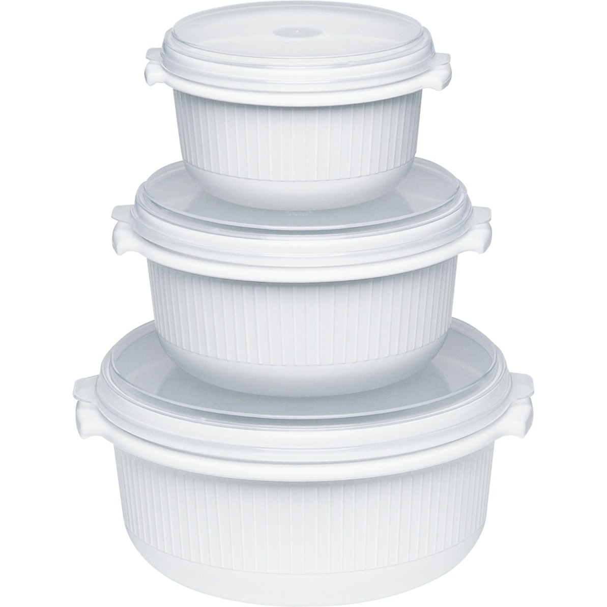 MICRO FAMILY Mikrowellentopf, Starterset 3-teilig, Dose MICRO FAMILY Mikrowellentopf, Starterset 3-teilig, Dose von EMSA