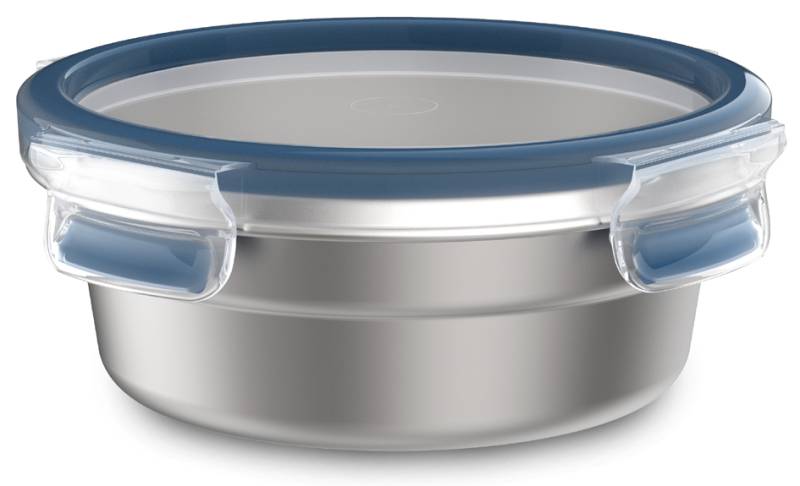 emsa Frischhaltedose CLIP & CLOSE STEEL, 0,7 Liter, blau von EMSA