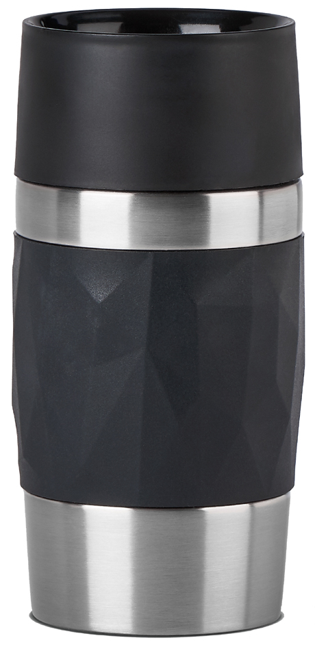 emsa Isolierbecher TRAVEL MUG Compact, 0,3 Liter, schwarz von EMSA