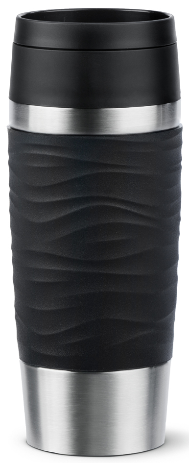 emsa Isolierbecher TRAVEL MUG Wave, 0,36 L., schwarz von EMSA