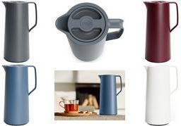 emsa Isolierkanne MOTIVA, 1,0 Liter, anthazit im Nordic Design, ergonomischer Schraubdeckel, - 1 Stück (3110600634) von EMSA
