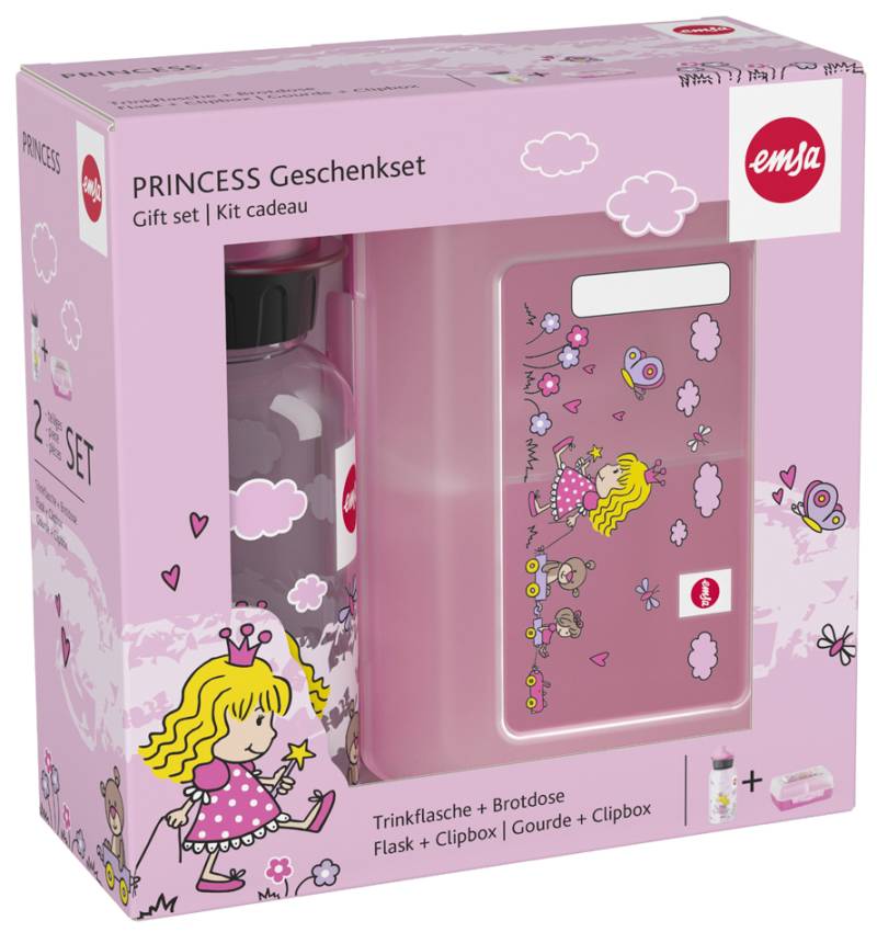emsa KIDS Set Trinkflasche + Brotdose, Motiv: Monster von EMSA