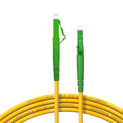 EMSECKO Glasfaser-Kabel LC/APC auf LC/APC OS2 Singlemode Simplex 9/125μm (10M) - Zuverlässige Übertragung über 10 Meter von EMSECKO