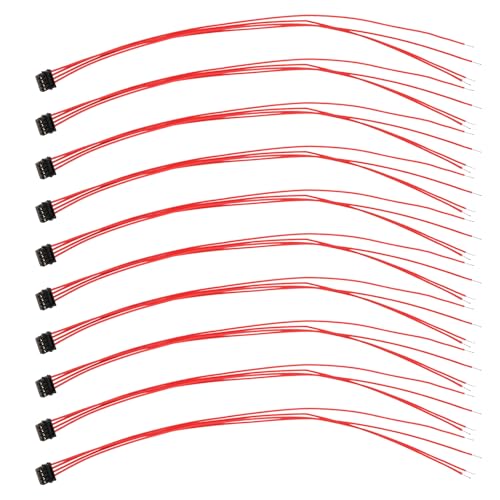 EMSea 10 Stück 4-poliges Micro-Susi-Buchsensteckerkabel 0,6 Mm Rastermaß Anschlussstecker Kompatibel mit Train-o-Matic SPP N 1F für Digitalen Zugdecoder 7 cm EMSea 10 Stück 4-poliges Micro-Susi-Buchsensteckerkabel 0,6 Mm Rastermaß Anschlussstecker Kompatibel mit Train-o-Matic SPP N 1F für Digitalen Zugdecoder 7 cm von EMSea