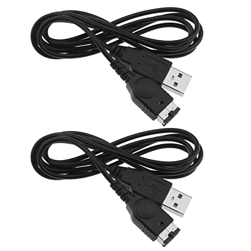 EMSea 2 STK. USB-Ladekabel Kompatibel mit Nintendo NDS/Gameboy Advance SP USB-Ladekabel Zubehör Schwarz von EMSea