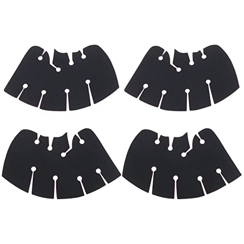 EMSea 2 Sets (4 Stück) Controller-Griffaufkleber, kompatibel mit PS5-Controller, professionell, strukturiert, rutschfest, schweißabsorbierend, weiche PU-Pads, Griffband, Schwarz von EMSea