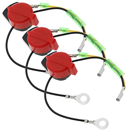 EMSea 3 Stück Motor Ein-/Aus-Stopp-Schalter, kompatibel mit GX110 GX120 GX160 GX200 GX240 GX270 GX340 GX390 Rasenmäher Ersatzteile EMSea 3 Stück Motor Ein-/Aus-Stopp-Schalter, kompatibel mit GX110 GX120 GX160 GX200 GX240 GX270 GX340 GX390 Rasenmäher Ersatzteile von EMSea