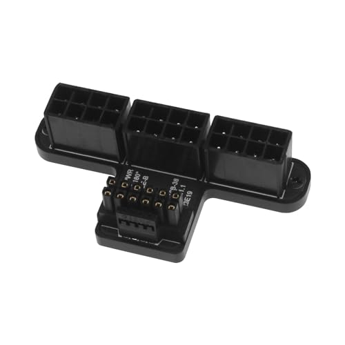 EMSea 3x8-Pin auf ATX3.0 12VHPWR 12+4Pin-Adapter ATX-Netzteil 600 W 180-Grad-Servolenkung Anschluss für Grafikkarten der Serie 40 Schwarz von EMSea