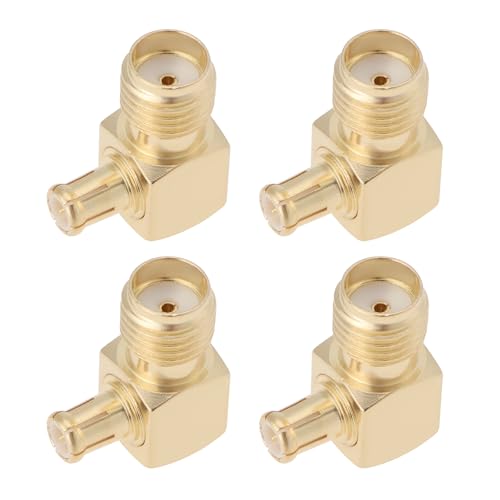 EMSea 4-teiliger Adapter SMA-Buchse auf MCX-Stecker DAB-Antenne 90°-Konverteradapter DAB-RF-Koaxial-Antennenanschluss für 3G 4G LTE WiFi WLAN Wireless GPS-System EMSea 4-teiliger Adapter SMA-Buchse auf MCX-Stecker DAB-Antenne 90°-Konverteradapter DAB-RF-Koaxial-Antennenanschluss für 3G 4G LTE WiFi WLAN Wireless GPS-System von EMSea