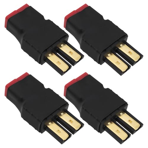 EMSea 4-teiliger Batterieadapter RC-Anschluss Kompatibel mit T-R-X Stecker auf T-Stecker Weiblich Geeignet für RC LiPo-Akku ESC-Ladegerät Drohne Auto Boot EMSea 4-teiliger Batterieadapter RC-Anschluss Kompatibel mit T-R-X Stecker auf T-Stecker Weiblich Geeignet für RC LiPo-Akku ESC-Ladegerät Drohne Auto Boot von EMSea