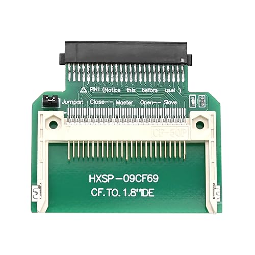EMSea 50-polige CF-auf-IDE-1,8-Zoll-Adapterkarte 50-polige Compact-Flash-Adapterkarte Kompatibel mit Linux Kompatibel mit Win98 Zubehör für Motherboards von EMSea
