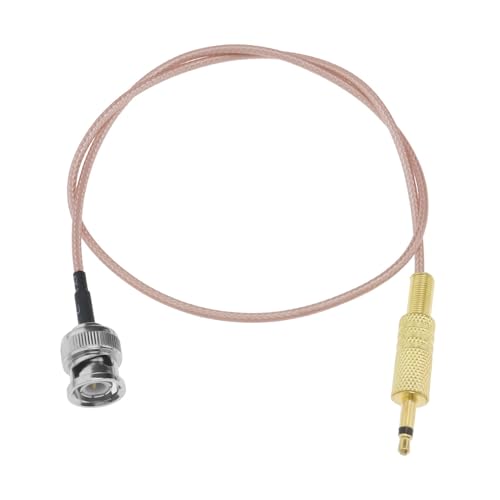 EMSea BNC Stecker auf 3,5 mm Stecker Audio Adapter 0,5 M Langes Verlängerungskabel Stereo Stecker für Adapter/CCTV/Kamera/Monitor Antenne 0,5 M von EMSea
