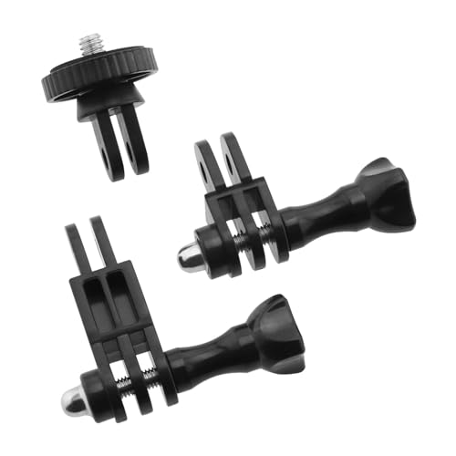 EMSea Gripper Action-Kamera-Adapter Kompatibel mit Dango Design Gripper Mount Zwei-Zinken-Adapter mit Rändelschraube Zubehör für Motorräder Fahrräder Snowboards Schwarz von EMSea