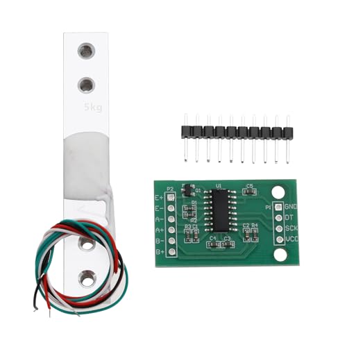 EMSea Tragbare Küchenwaage Digitaler Gewichtssensor-Verstärker HX711 ADC-Kleinbereichsmodul Druckwiegesensor-Kombi-Kit Wägezelle 5 Kg EMSea Tragbare Küchenwaage Digitaler Gewichtssensor-Verstärker HX711 ADC-Kleinbereichsmodul Druckwiegesensor-Kombi-Kit Wägezelle 5 Kg von EMSea