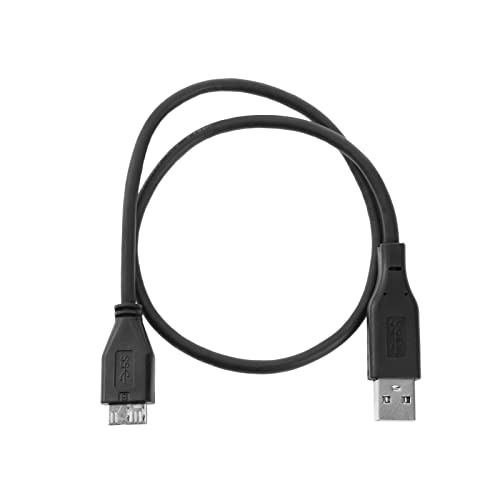 EMSea USB 3.0 Typ-A auf Micro-B Kabel Universal Festplattenkabel 5 Gbps kompatibel mit Galaxy S5 Note 3 Note Pro 12.2 Ladekabel für Personal Computer Smartphone 30cm von EMSea