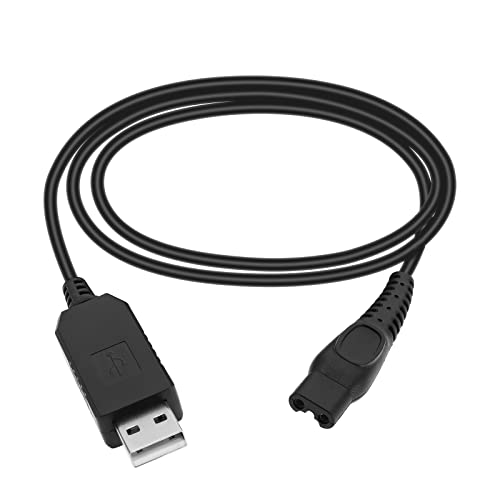 EMSea USB Rasierer Ladekabel 1M kompatibel mit Philip Norelco HQ8505 HQ6 HQ7 HQ8 HQ9 RQ10 RQ11 RQ12 HS8 PT7 S500 Series AT750 AT751 AT890 PT920 AT810 BT5210 von EMSea