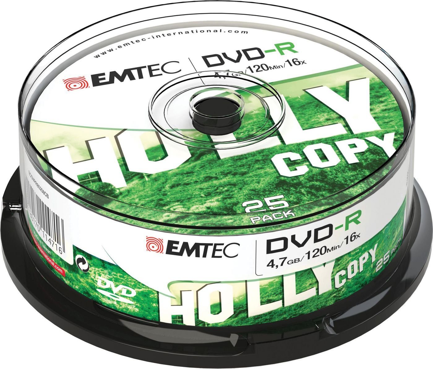 EMTEC DVD-Rohling EMTEC DVD-R 4,7GB 16x Cake Box (25) von EMTEC