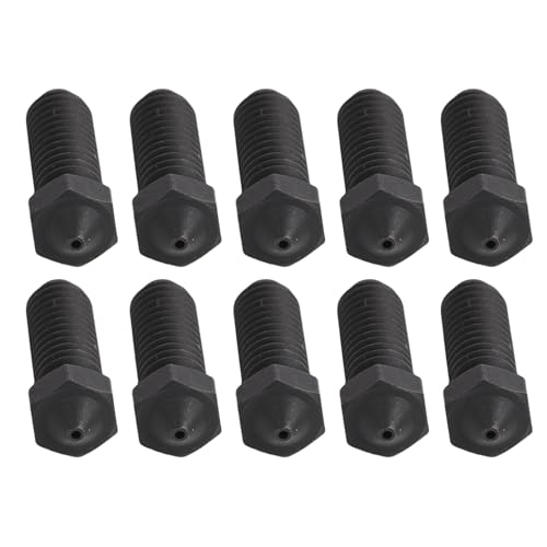 10 Stück 3D-Druckerdüsen-Ersatz für Anycubic Kobra 3 3 Combo S1 S1 Combo 3D-Drucker, Extruderdüse aus Gehärtetem Stahl (0,8 mm) von EMUKOEP