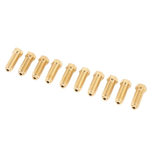 Messing -Düsen -Kit, 3D -Drucker -Extruder -Hotend -Düsen -Kit -Upgrade mit Abkammern und Filetverarbeitung für PLA, ABS, PETG, TPU, ABS, ASA -Druck (0,4 mm) von EMUKOEP