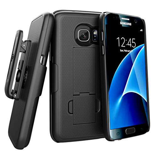 ENCASED® (Ultra-Slim Belt Clip Case for Samsung Galaxy S7 - Smooth Black von ENCASED