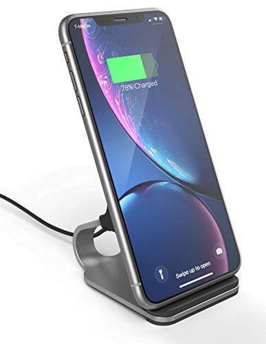 ENCASED Kabellose Ladestation kompatibel mit Samsung S20 / S20 Plus S10 / S10 Plus Google Pixel 3/3 XL Aluminium Qi Power Station (QC3.0) adaptives Schnellladegerät von ENCASED