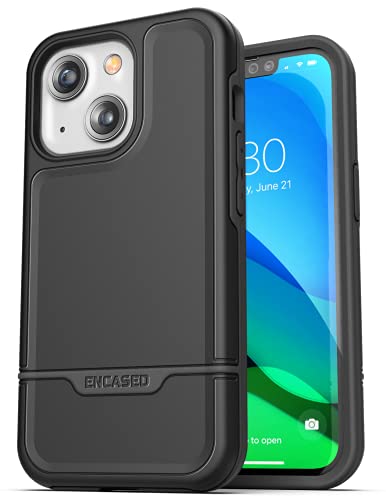 ENCASED Rebel Hülle für iPhone 13 – Schutzhülle Handyhülle Stoßfest Case (Schwarz) von ENCASED