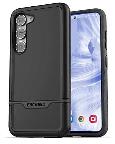 Encased Rebel Series - Designed for Samsung Galaxy S23 Case [Shockproof] Military Grade Protective Phone Case (Black) von ENCASED