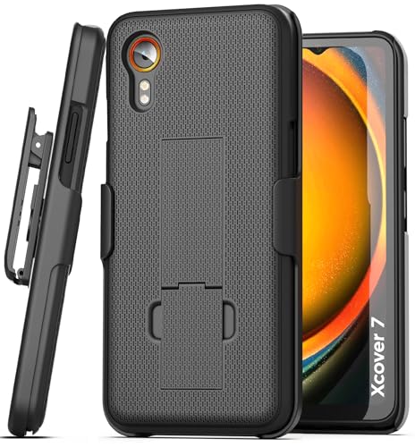 Encased DuraClip Gürteltasche für Samsung Galaxy XCover 7, mit Holsterclip und Handyständer, Schwarz Encased DuraClip Gürteltasche für Samsung Galaxy XCover 7, mit Holsterclip und Handyständer, Schwarz von ENCASED