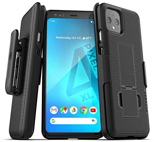 Encased DuraClip Pixel 4 XL Schutzhülle mit Gürtelclip, schlankes Cover mit Holster (Google Pixel 4XL) von ENCASED