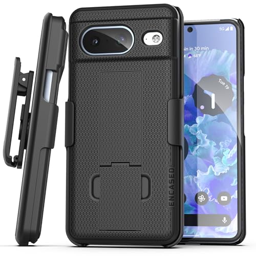Encased DuraClip Schutzhülle für Google Pixel 8, mit Holsterclip und Handy-Ständer, Schwarz Encased DuraClip Schutzhülle für Google Pixel 8, mit Holsterclip und Handy-Ständer, Schwarz von ENCASED