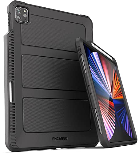 Encased Falcon Schutzhülle für iPad Pro 12,9 Zoll (2021/2022), schützende iPad-Hülle (keine Abdeckung) mit Bleistift-Ladeschlitz (iPad Pro 12,9) von ENCASED