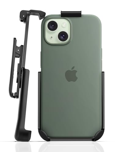 Encased Gürtelclip, kompatibel mit Apple Silikonhülle – nur iPhone 15 (2023) Holster, Hülle nicht im Lieferumfang enthalten von ENCASED