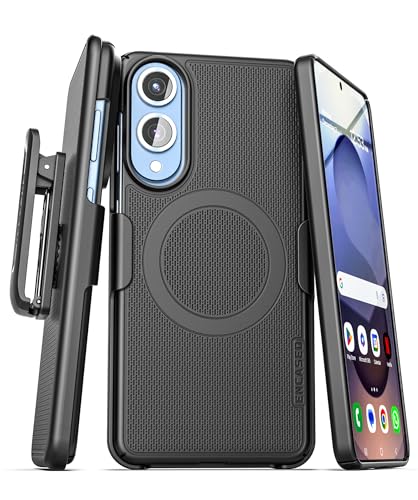 Encased Gürtelclip Hülle für Samsung Galaxy S25 Edge, (Slimline Serie) Magnetische Holster Hülle, Kompatibel mit MagSafe, Schwarz (S25 Edge) von ENCASED