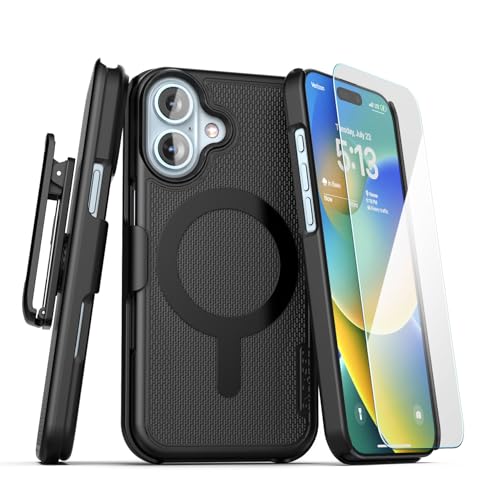 Encased Gürtelclip Holster Hülle Kompatibel mit iPhone 16 - Kompatibel mit MagSafe (Magnetic Slimline Serie) von ENCASED