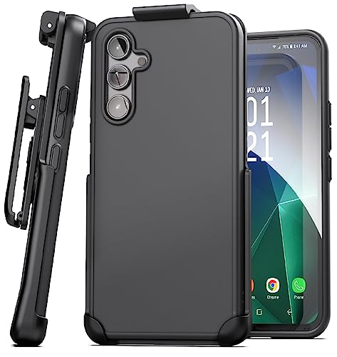 Encased Gürteltasche für Galaxy A54 mit Holster Clip (2023 Samsung A54 5G) schwarz von ENCASED