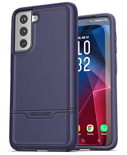 Encased Rebel hülle für Samsung Galaxy S21 FE– Schutzhülle handyhülle stoßfest Case (Violett) von ENCASED