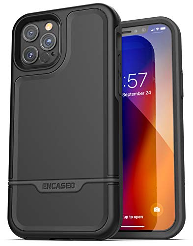ENCASED Protective Rebel Series Schutzhülle für iPhone 12 Pro (strapazierfähig), robustes Design, Schwarz ENCASED Protective Rebel Series Schutzhülle für iPhone 12 Pro (strapazierfähig), robustes Design, Schwarz von ENCASED