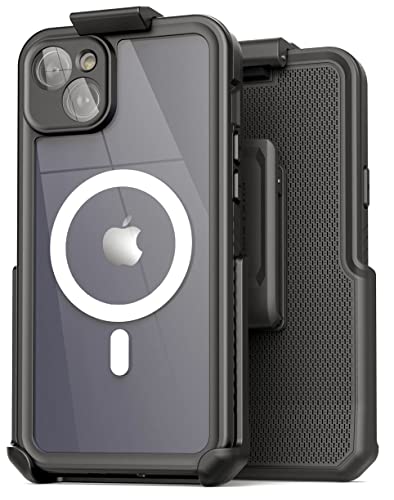 Encased Wasserdichte Schutzhülle für iPhone 14 mit Gürtelclip Holster (kompatibel mit MagSafe) von ENCASED