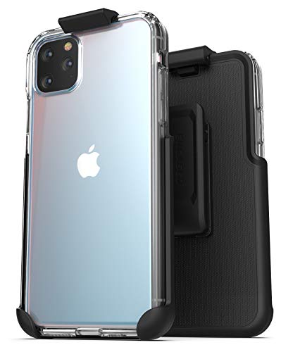 Encased iPhone 11 Pro Max Gürtelclip Hülle (2019) Ultra Slim Clear Back Cover mit Holster von ENCASED
