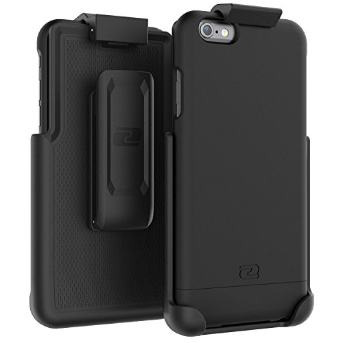 Encased iPhone 6 Belt Case, Ultra Thin (2016 SlimShield Edition) Secure-fit Holster Clip & Tough Cover (For Apple iPhone 6 4.7") (Smooth Black) von ENCASED