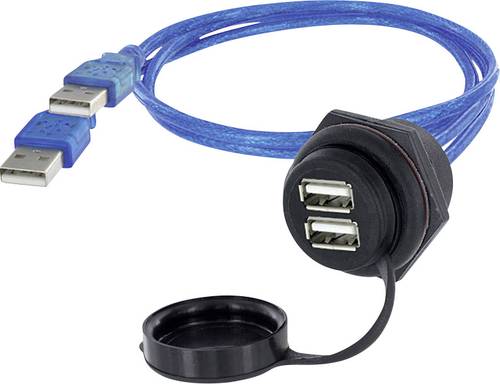 Encitech 2 x USB 2.0 Buchse A Chassisbuchse, Einbau 1310-1035-02 M30 1310-1035-02 Inhalt: 1St. von ENCITECH