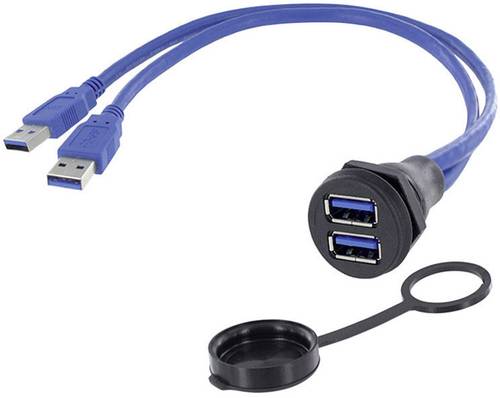 Encitech 2 x USB 3.0 Buchse A Chassisbuchse, Einbau 1310-1029-01 M22 1310-1029-01 Inhalt: 1St. von ENCITECH